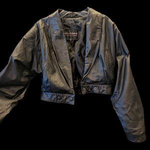 Vintage Wilsons Leather Women's Black Leather Jacket - Size S